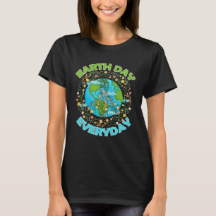 T-shirt Journée de la Terre Tous les jours Monde Paix mond
