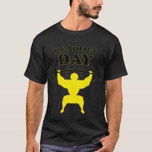 T-shirt Journée de levage de moteur amusant dire Gym Barbe