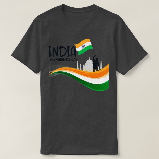 T-shirt Journée de l'indépendance de l'Inde 15 août (Design devant)