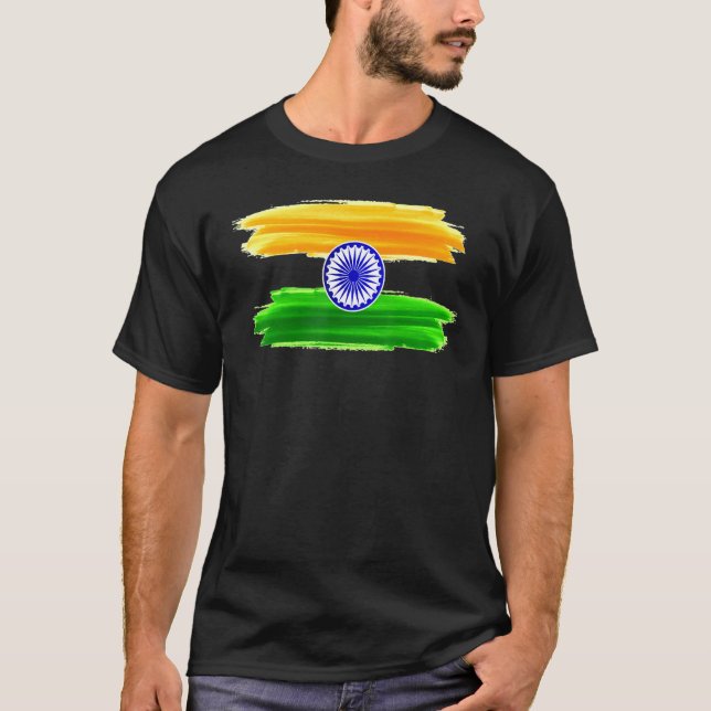 T-shirt Journée de l'indépendance de l'Inde 15 août 1947 (Devant)