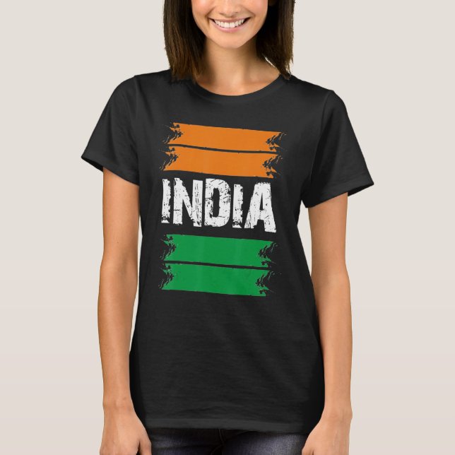 T-shirt Journée de l'indépendance de l'Inde 15 août 1947 (Devant)