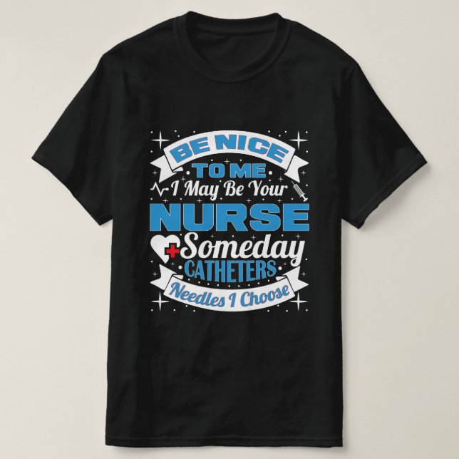 T-shirt Journée de l'infirmière et infirmière (Design devant)