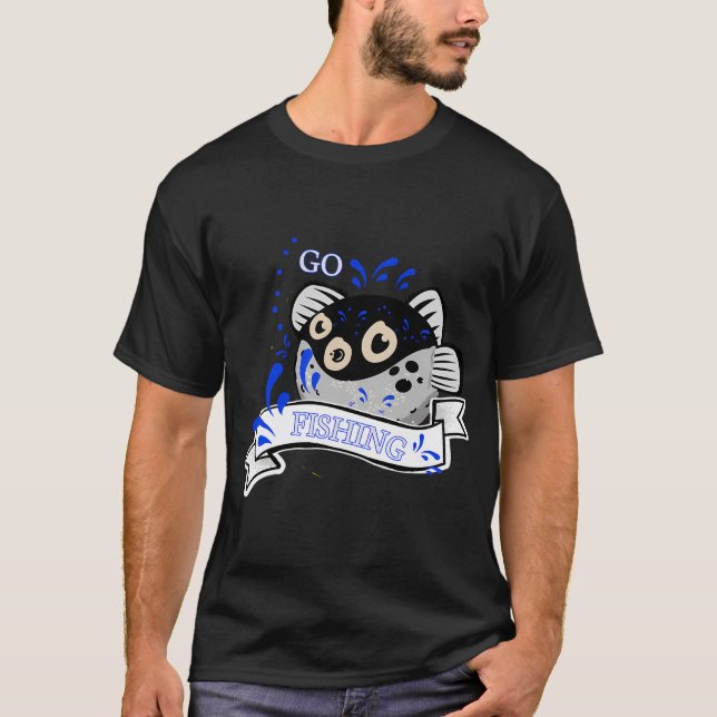 T-shirt Journée de pêche (Devant)