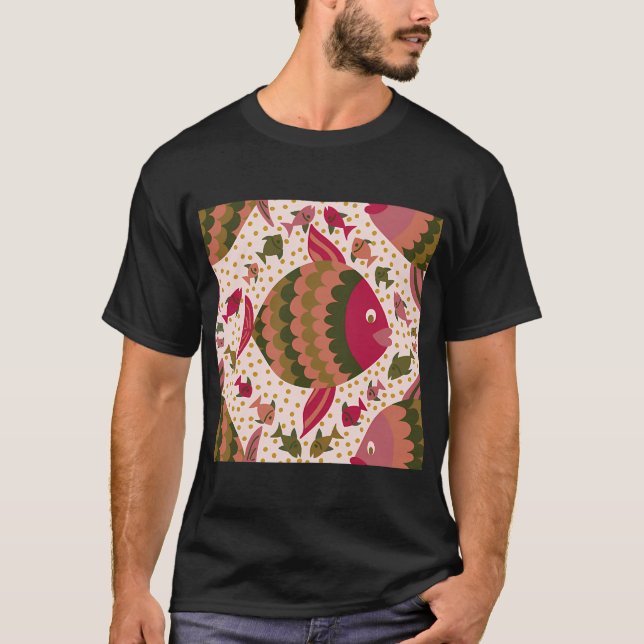 T-shirt Journée de pêche maximaliste (Devant)