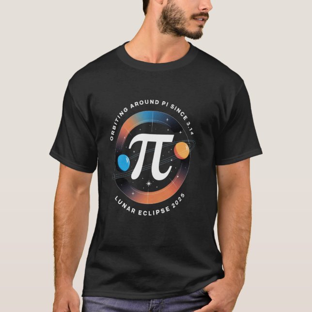 T-shirt Journée de Pi drôle Math & Éclipse Lunaire Totale  (Devant)