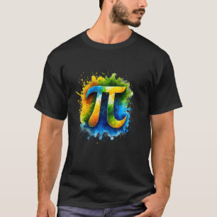T-shirt Journée de Pi drôle Symbole de Pi de maths coloré