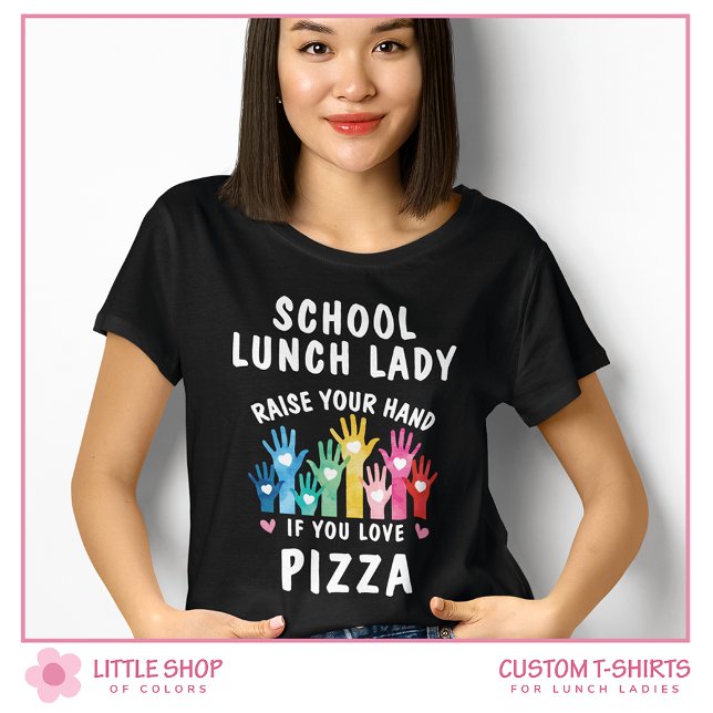 T-shirt Journée de pizza de la dame du déjeuner scolaire p (Créateur téléchargé)