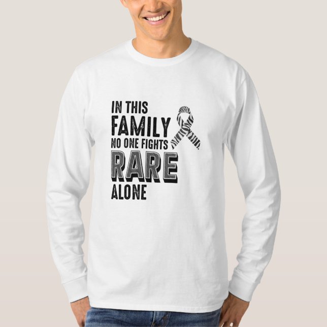 T-shirt Journée de sensibilisation aux maladies rares Zebr (Devant)