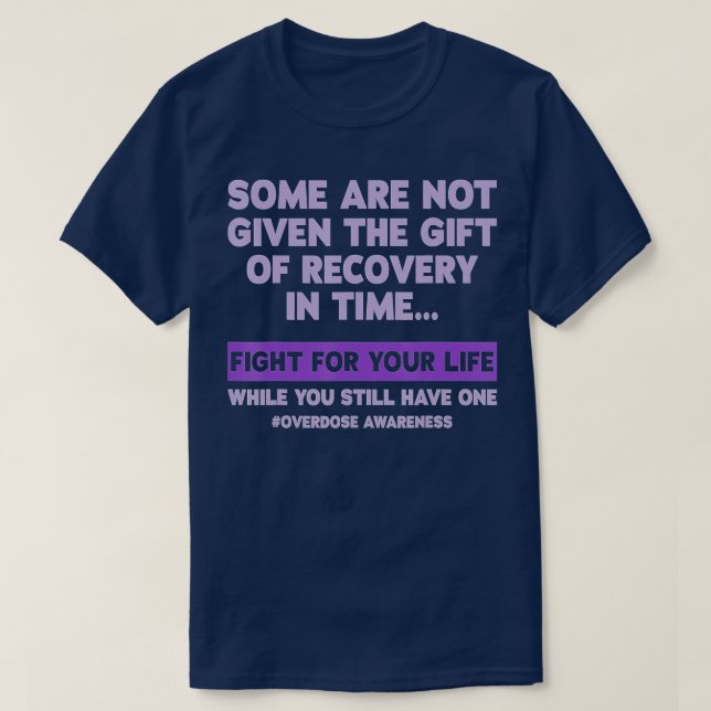 T-shirt Journée de sensibilisation aux surdoses (Design devant)
