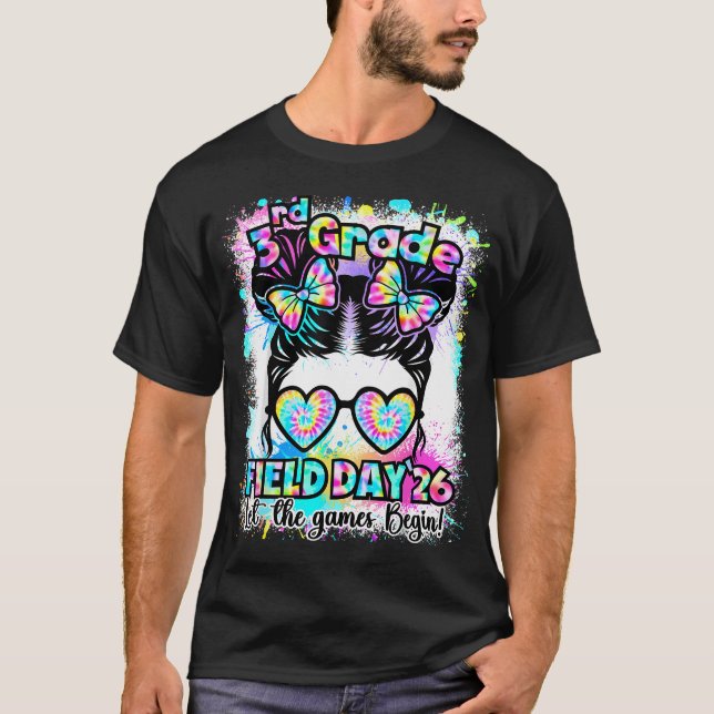 T-shirt Journée de terrain 3e année 2026 Jeu Début Chignon (Devant)