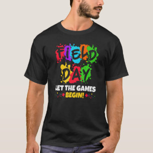 T-shirt Journée De Terrain Laisser Commencer Les Jeux