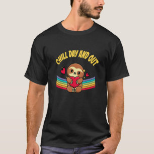 T-shirt Journée décontractée et repos de paresseux décontr