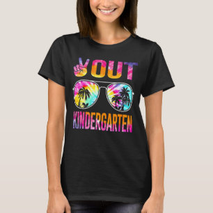 T-shirt Journée dernière De L'École Paix Sortir Maternelle