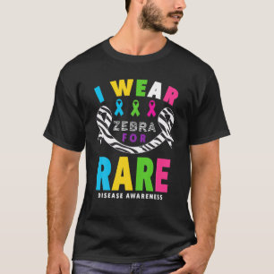 T-shirt Journée des maladies rares Je porte Zèbre pour la