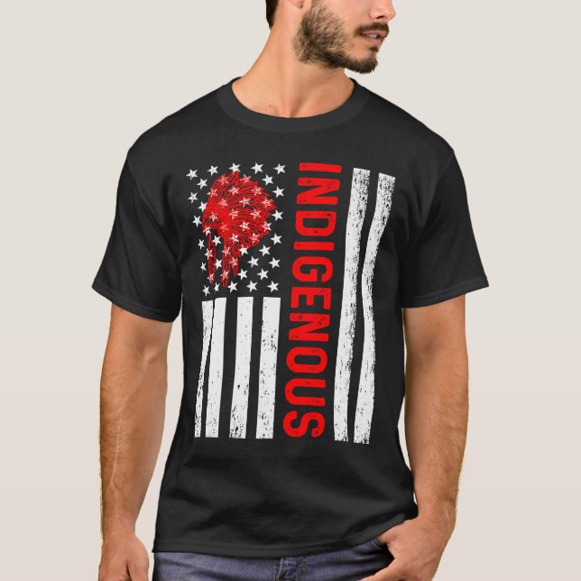 T-shirt Journée des peuples indigènes Coiffure désespérée  (Devant)