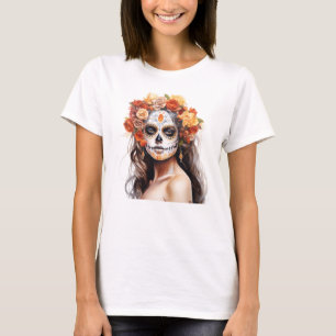 T-shirt Journée Dia De Los Muertos de la Catrina Morte