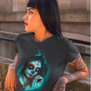 T-shirt Journée Dia de Los Muertos des femmes mortes