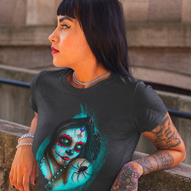 T-shirt Journée Dia de Los Muertos des femmes mortes (Créateur téléchargé)