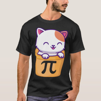 T-shirt Journée du chat pot pi drôle journée pi enfants pr