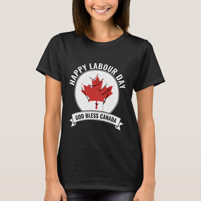 T-shirt JOURNÉE DU TRAVAIL Patriotique CANADA (Devant)
