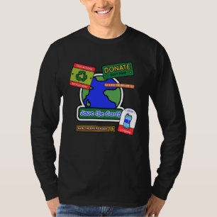 T-shirt Journée heureuse de l'environnement notre planète
