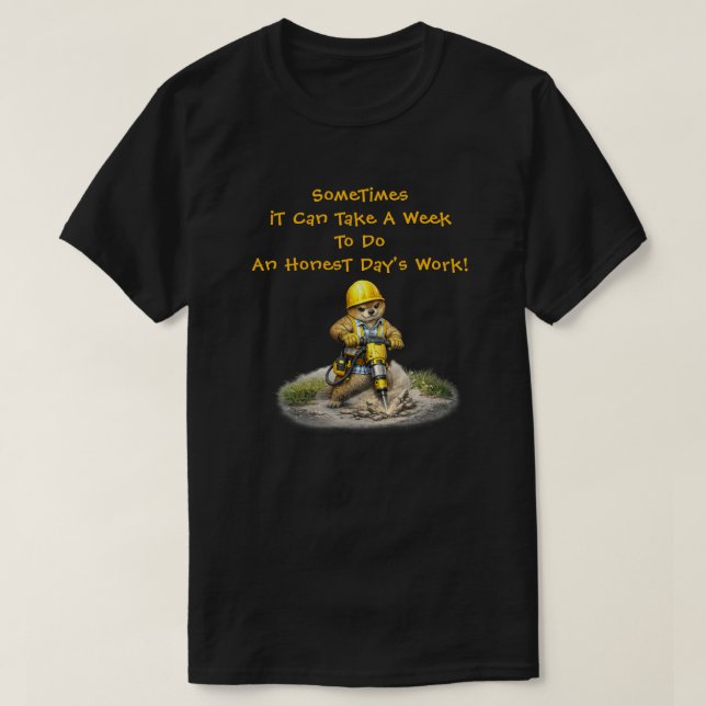 T-shirt "Journée honnête" (2) (Design devant)