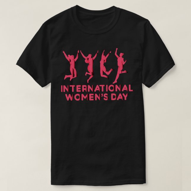 T-shirt Journée Internationale de la Femme Cadeau Annivers (Design devant)