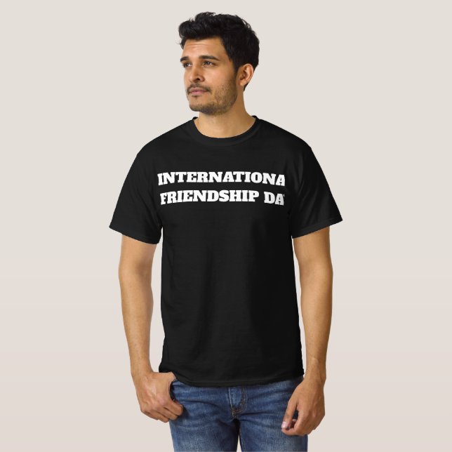 T-Shirt Journée internationale de l'amitié (Devant entier)