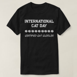 T-shirt Journée Internationale des Chats - Chat Cat Cuddle