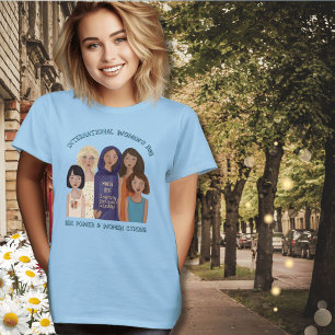 T-shirt Journée internationale des femmes Portraits de f