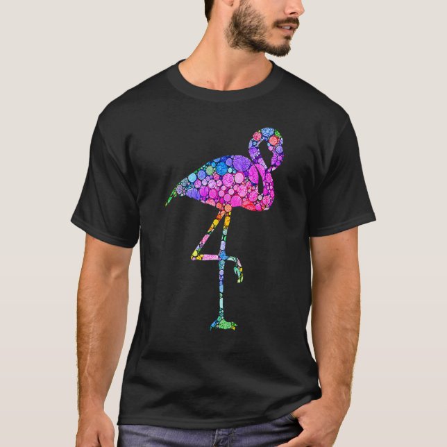 T-shirt Journée internationale des points de Flamant rose  (Devant)