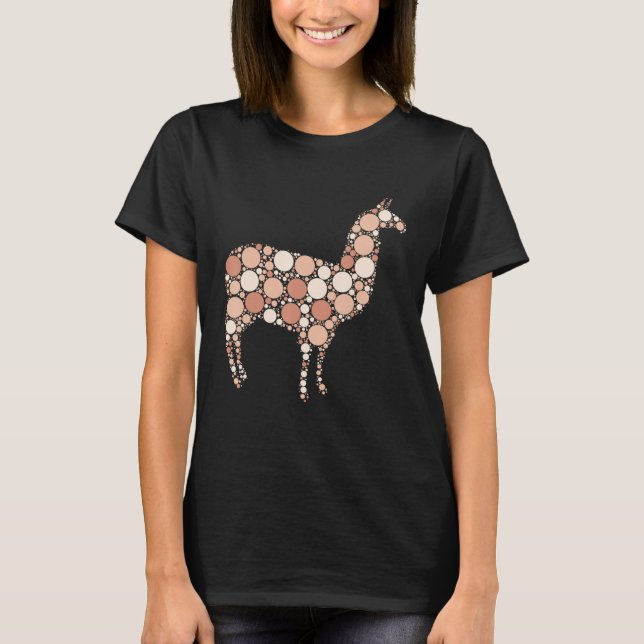 T-shirt Journée internationale des points Polka Dot Llama  (Devant)