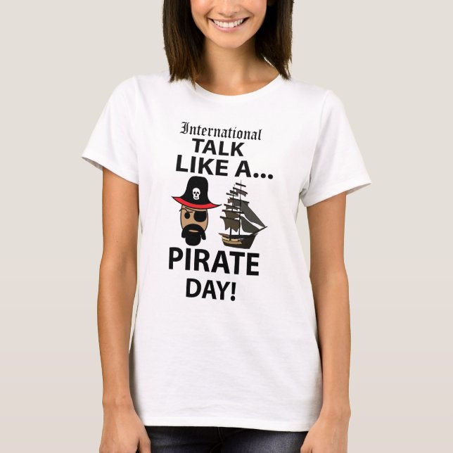 T-shirt Journée internationale du pirate (Devant)