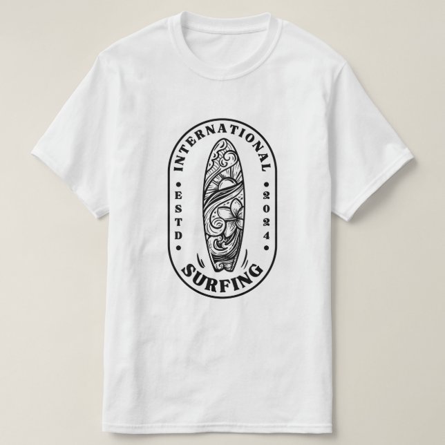 T-shirt Journée internationale du surf (Design devant)