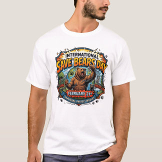 T-shirt Journée internationale pour sauver les ours le 21