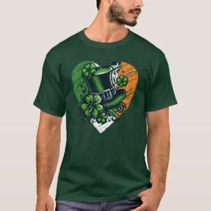T-shirt Journée irlandaise shamrock Irlande