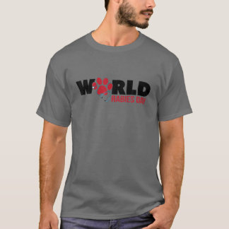 T-shirt Journée mondiale contre la rage Mois Citation Prop