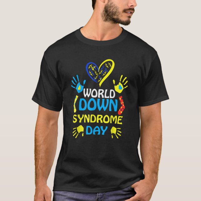 T-shirt Journée Mondiale Contre Le SyndromeSoutien Et Sens (Devant)