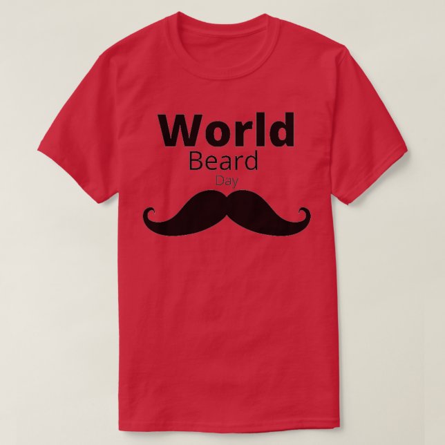 T-shirt Journée mondiale de la barbe Septembre (Design devant)