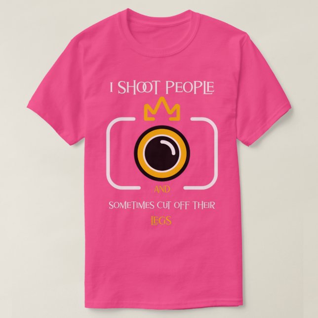 T-shirt Journée mondiale de la photographie I Shoot People (Design devant)