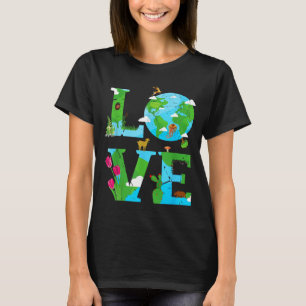 T-shirt Journée mondiale de la planète Terre Environnement