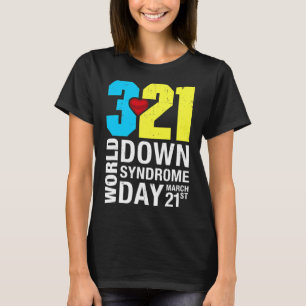 T-shirt Journée mondiale de la trisomie 21 21 mars Pour ho