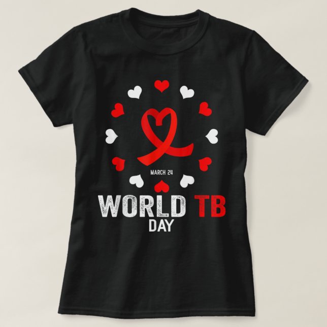 T-shirt Journée mondiale de la tuberculose Sensibilisation (Design devant)