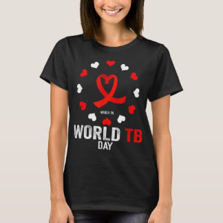 T-shirt Journée mondiale de la tuberculose Sensibilisation