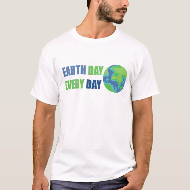 T-shirt JOURNÉE MONDIALE DE L'ENVIRONNEMENT, Jour des terr (Devant)