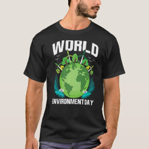 T-shirt Journée mondiale de l'environnement Terre habile T