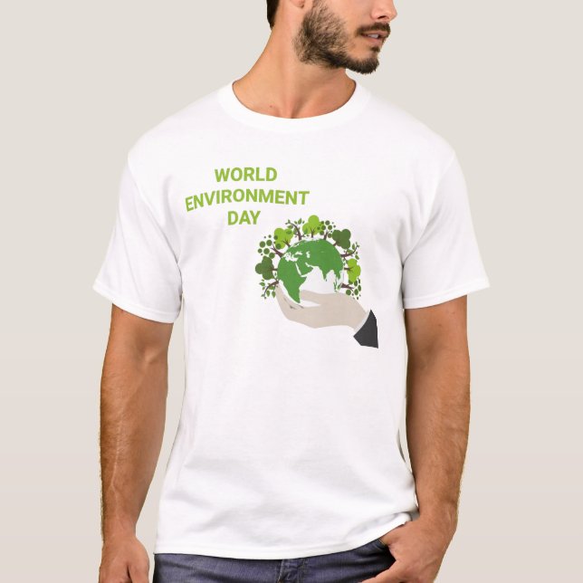 T-shirt Journée mondiale de l'environnement Travailler ens (Devant)
