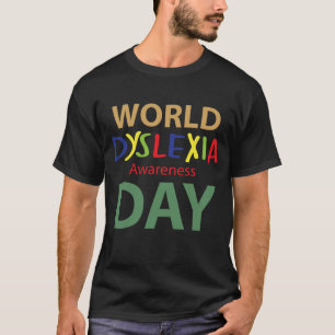 T-shirt Journée mondiale de sensibilisation à la dyslexie