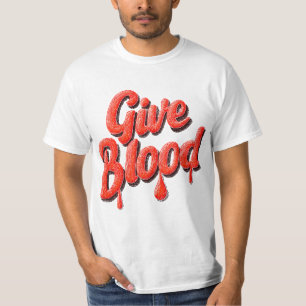 T-shirt Journée mondiale des donneurs de sang - Donnez du 