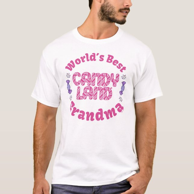 T-shirt Journée mondiale des grands-parents de Candyland (Devant)